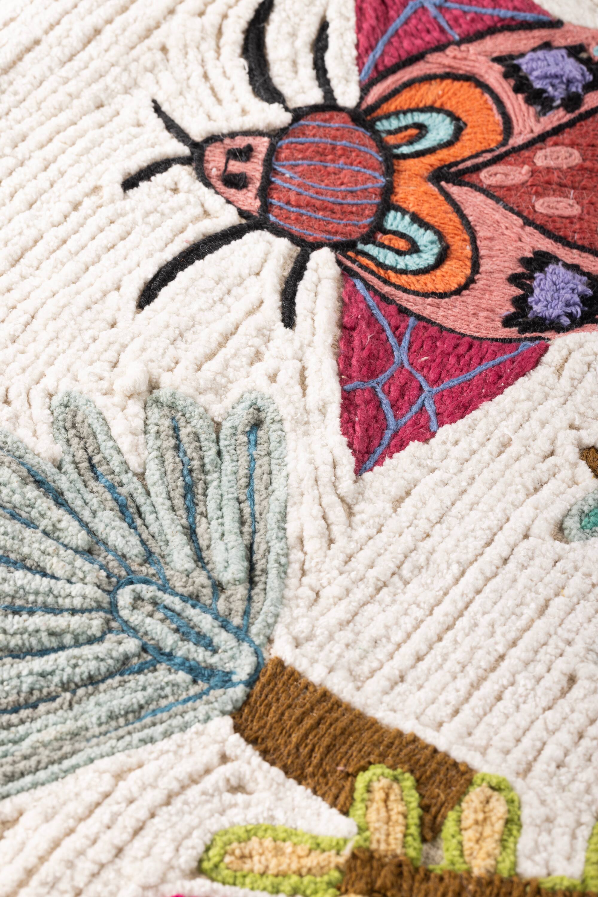 Back. GAURI KOHLI - Gudva Pillow - Multicolored.