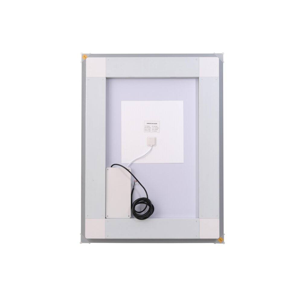 Angle. Elegant Kitchen and Bath - Riven 36X27 Led Mirror, Adjustable Color 3000K/4200K/6400K - White.