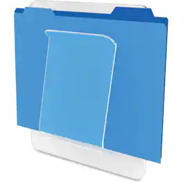 Deflecto - Stand-Tall Wall File - 10.63" Height x 9.25" Width x 1.75" Depth - Unbreakable Stackable - Clear - Plastic - 1