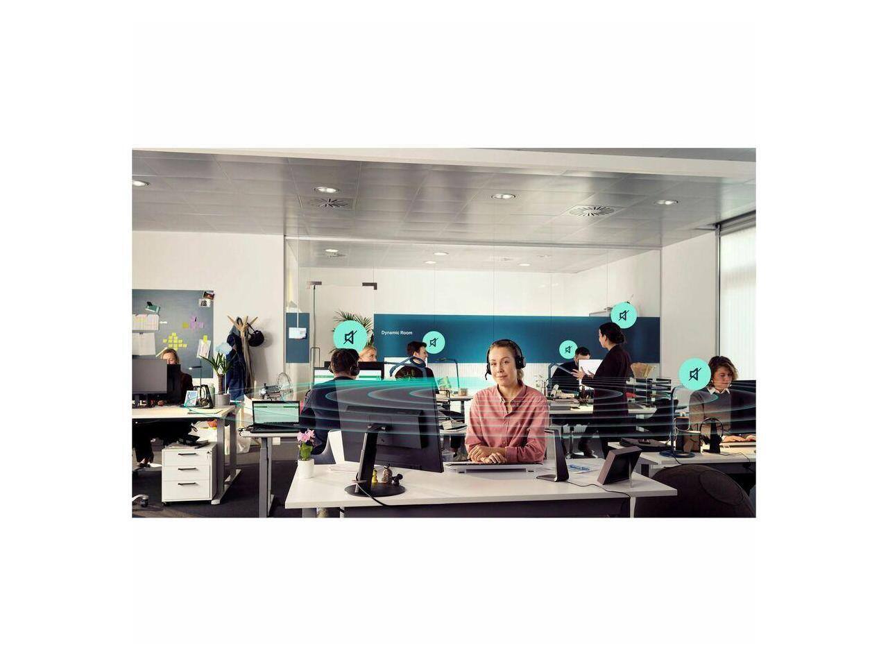 Alt View 5. EPOS - EPOS IMPACT 1061 Headset - Stereo - Wireless - Bluetooth - On-ear - Binaural - Circumaural - Noise Canceling - Black.