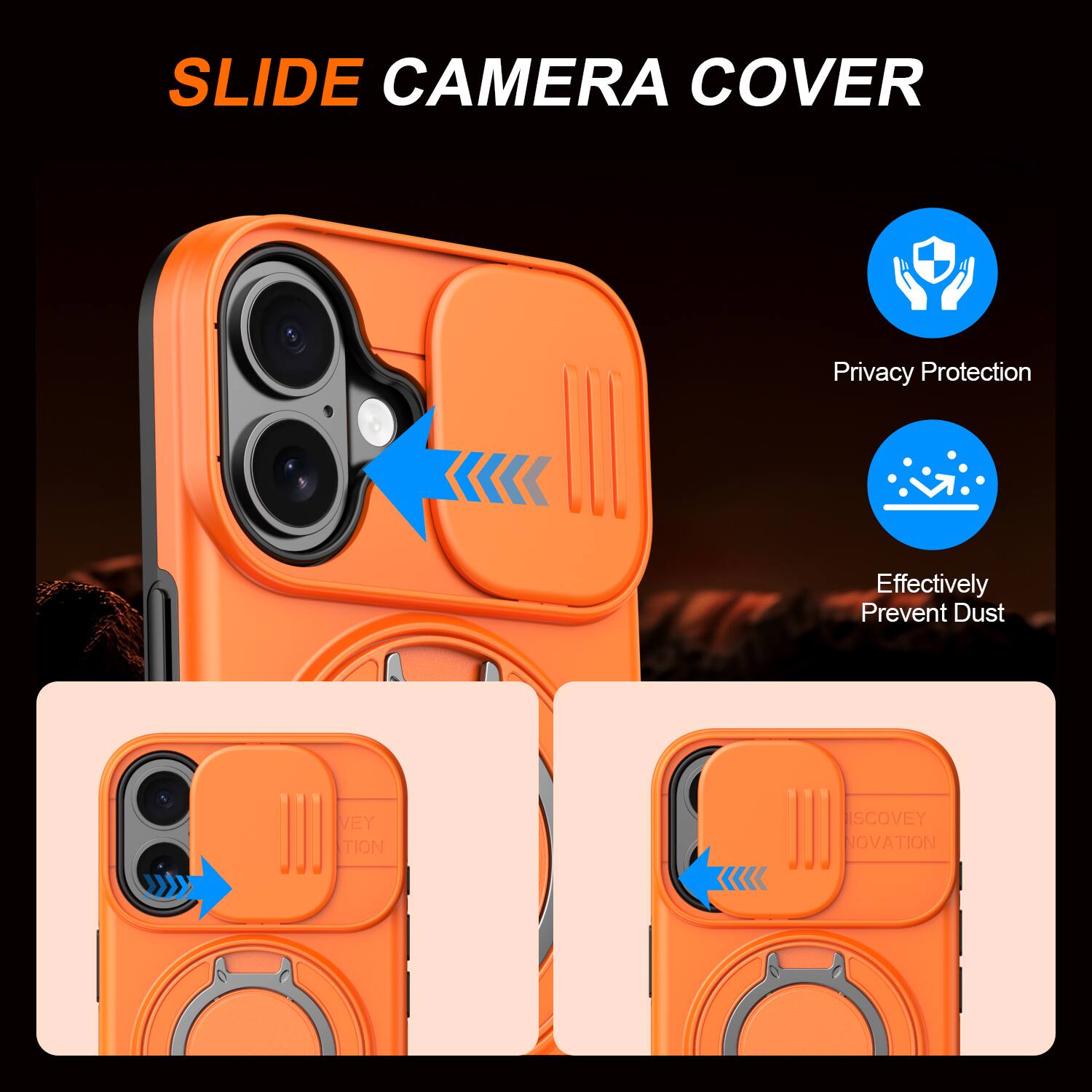 SLIDE CAMERA COVER  
Privacy Protection  
Effectively Prevent Dust