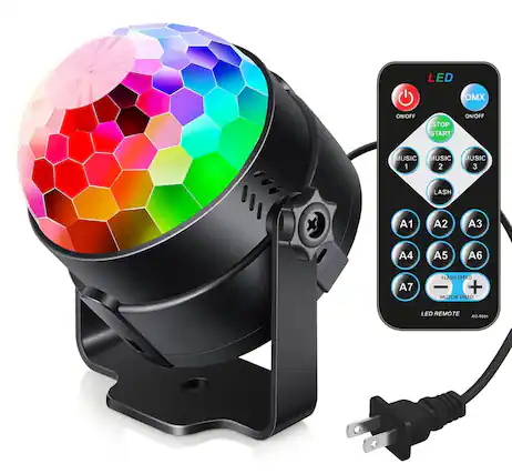 LED DMX ON/OFF STOP START ON/OFF MUSIC 1 MUSIC 2 MUSIC 3 FLASH A1 A2 A3 A4 A5 A6 A7 FLASH SPEED MOTOR SPEED LED REMOTE A0-6685