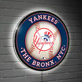 Evergreen Enterprises - New York Yankees LED XL Round Wall D-cor - Multicolor