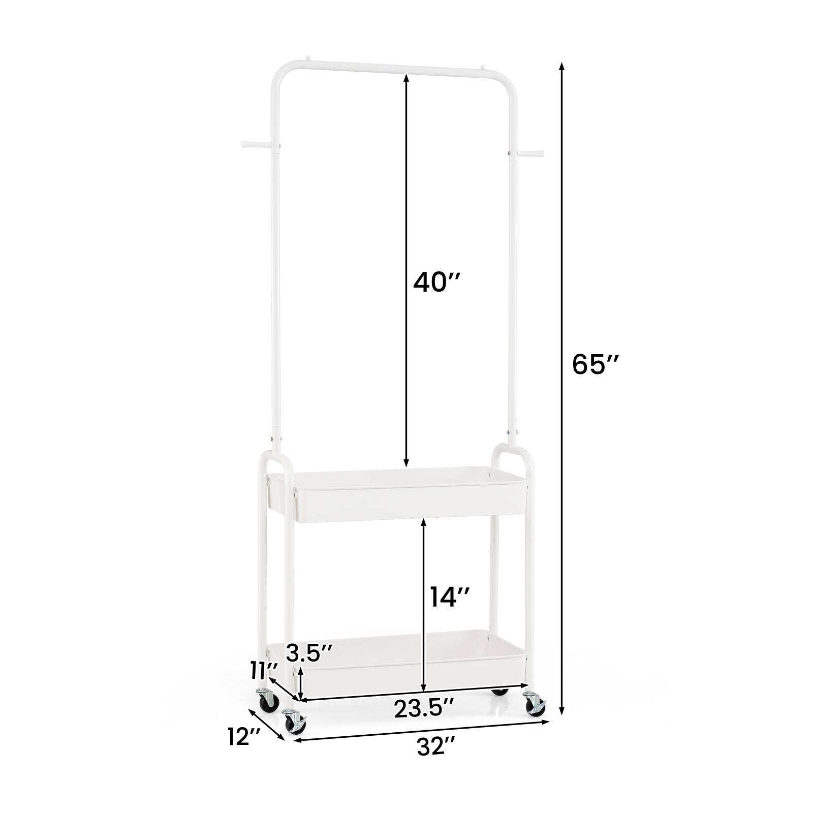 40" 65" 14" 3.5" 11" 12" 23.5" 32"