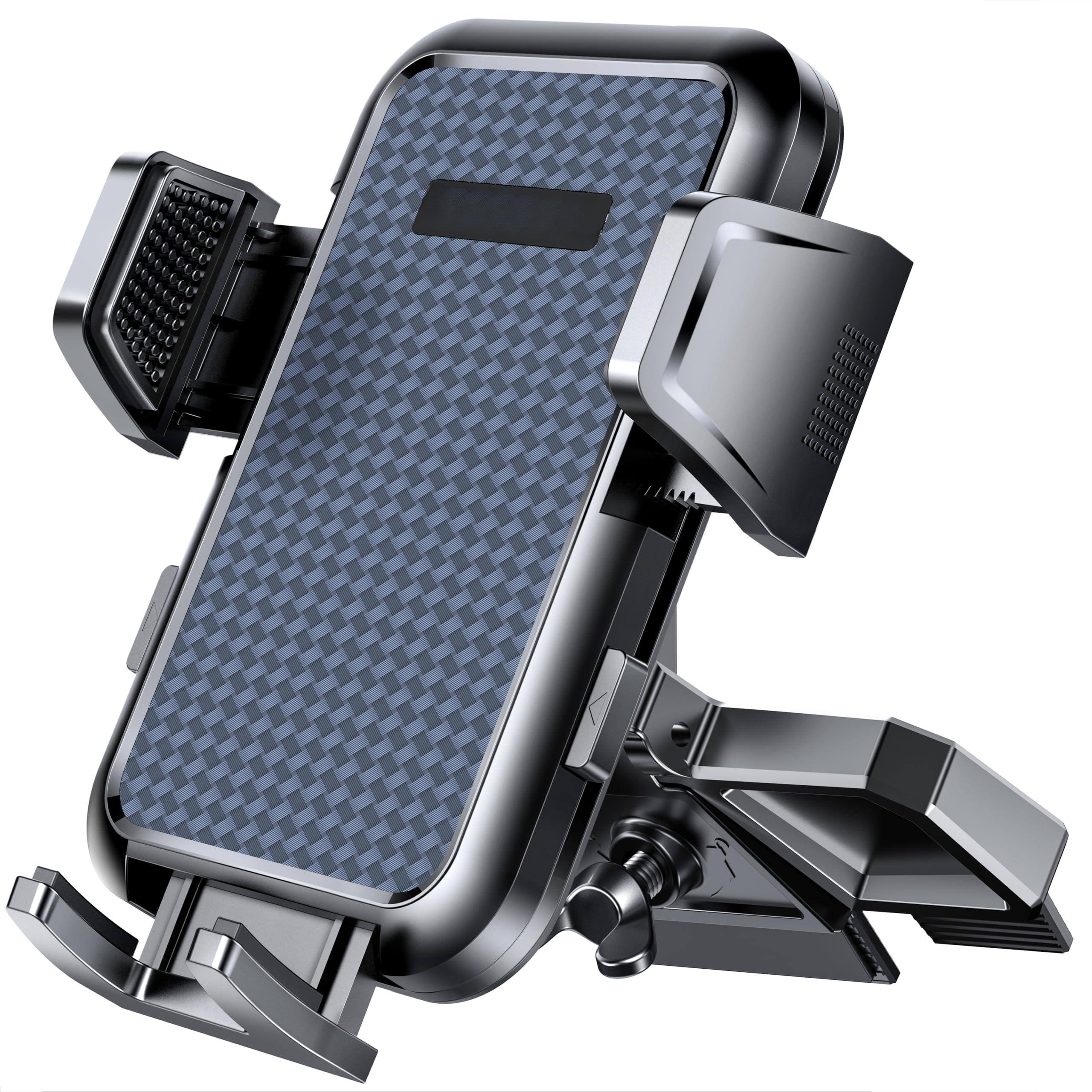 Front. PO3TICJUNKI3 - Cd Slot Phone Mount Upgraded Car Holder 360° Adjustable Universal For & Android Cell Phones (green) Universal - Light Grey.