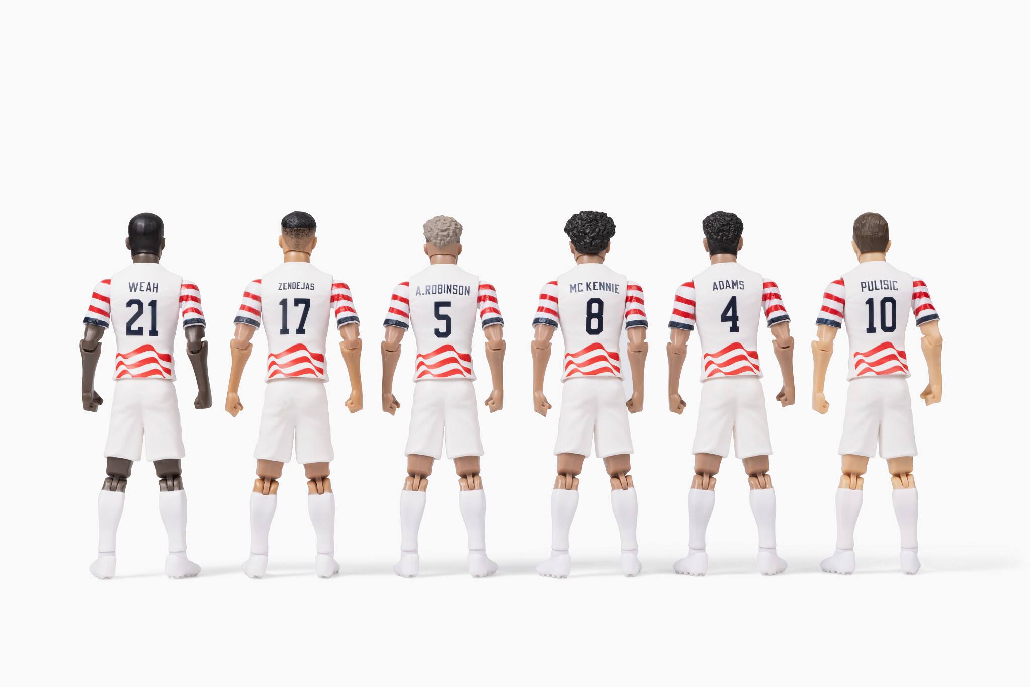 WEAH 21  
ZENDEJAS 17  
A.ROBINSON 5  
MC KENNIE 8  
ADAMS 4  
PULISIC 10