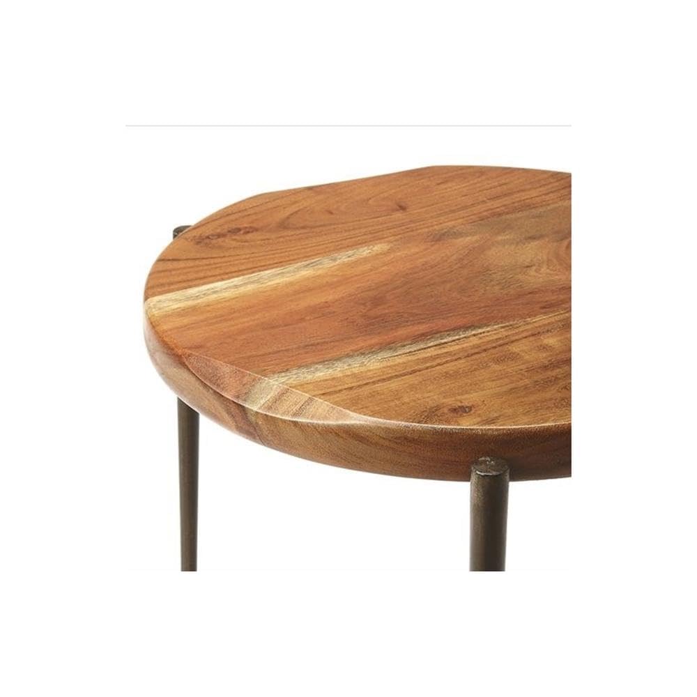 Angle. Butler Specialty - Brisbane Live Edge Side Table - Multi-Color.