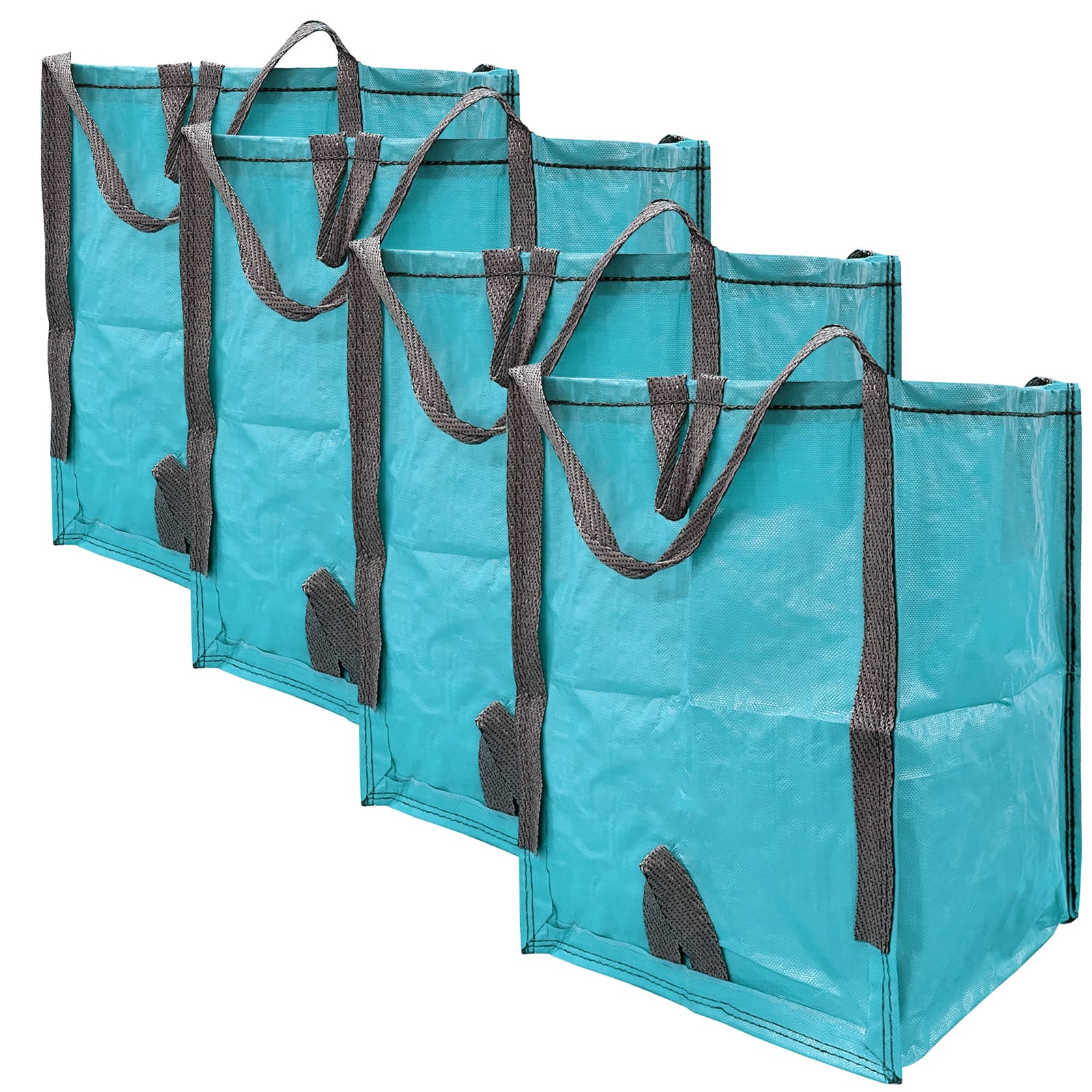 Improvements by Z-EDGE Heavy Duty Home and Yard Bags - 4-pack - Turquoise