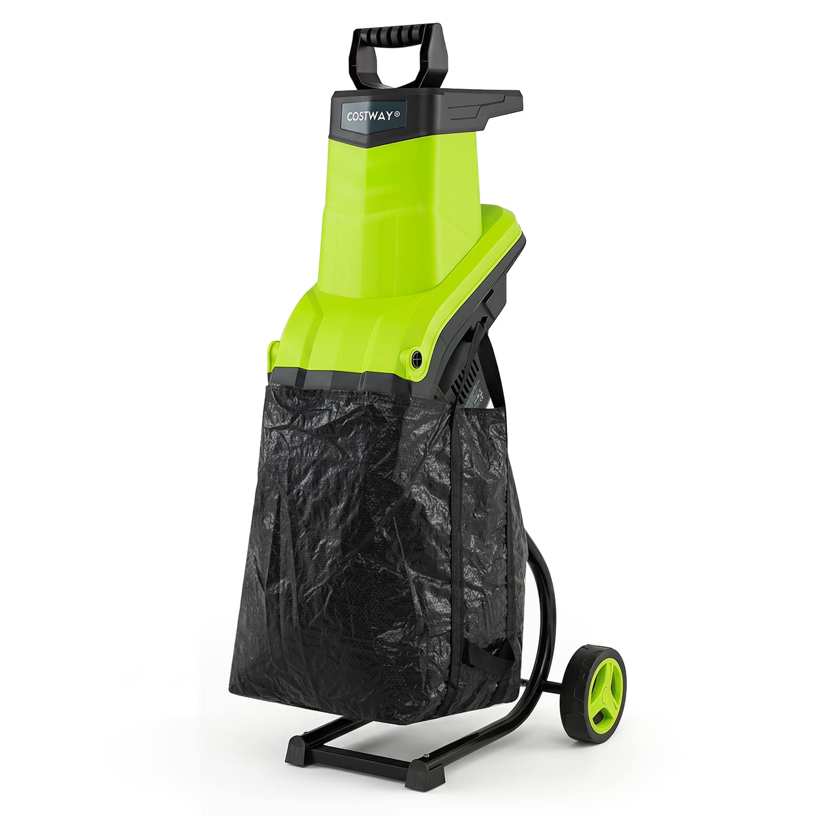 "Costway - 15-Amp Electric Wood Chipper Shredder Mulcher, 1.8"" Max Cutting Diameter - Green+Black" price history on PriceWatchPro