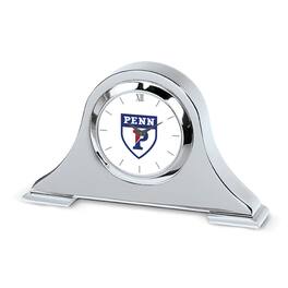 Jardine - Pennsylvania Quakers Napoleon Desk Clock - Silver