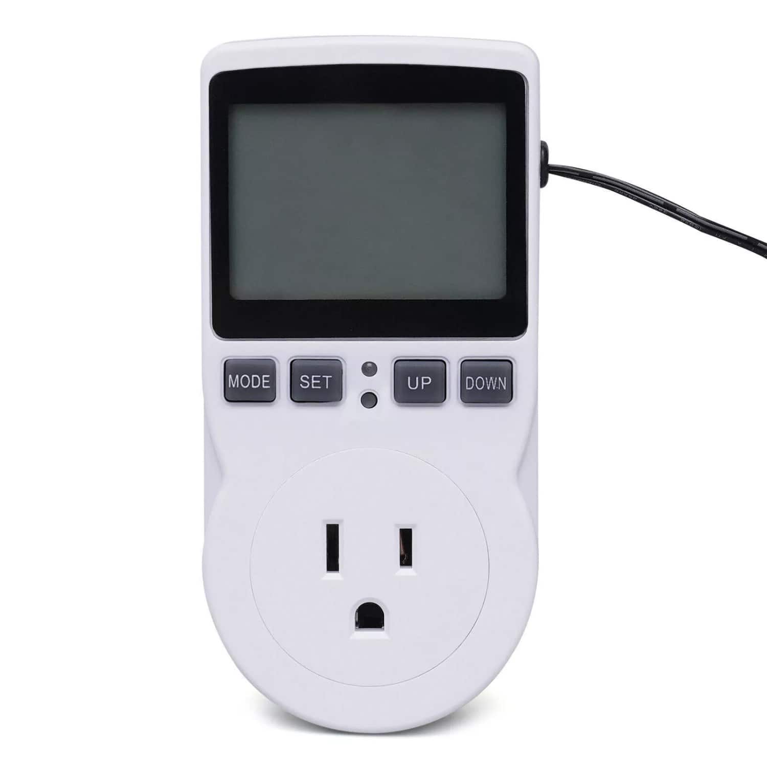 Stock Preferred - Digital Temperature Controller Thermostat Outlet Plug AC100-250V - White