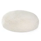 Front. Jaxx - Jaxx 6 Foot Cocoon 2-in-1 Large Bean Bag Chair for Adults,Mondo Ivory - Mondo Ivory Faux Fur.