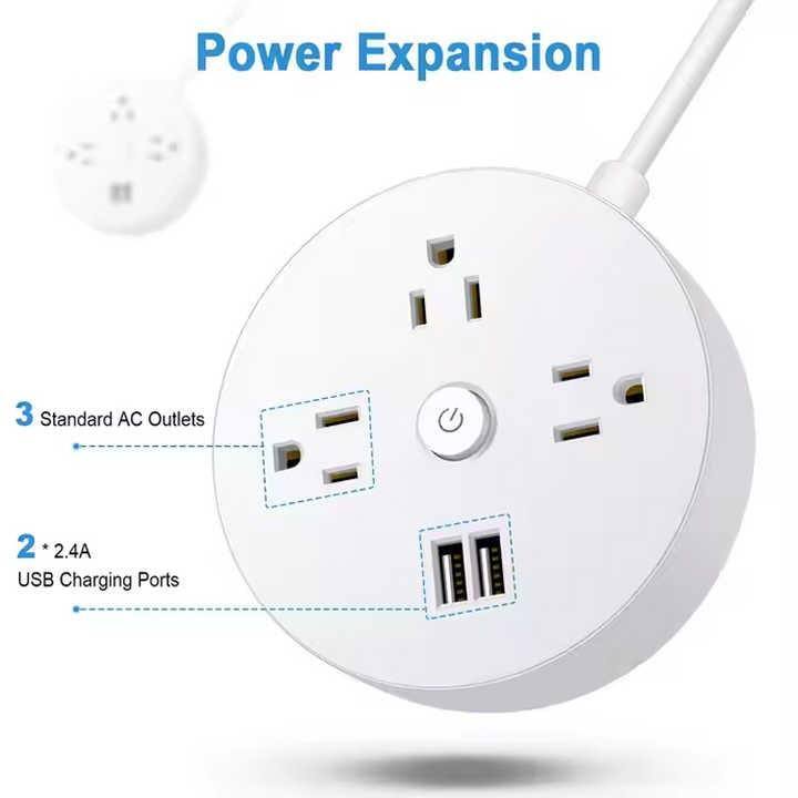Power Expansion  
3 Standard AC Outlets  
2 * 2.4A USB Charging Ports