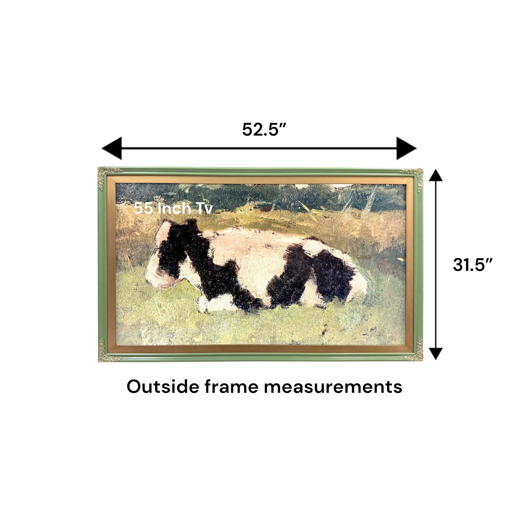 52.5" x 31.5" Outside frame measurements