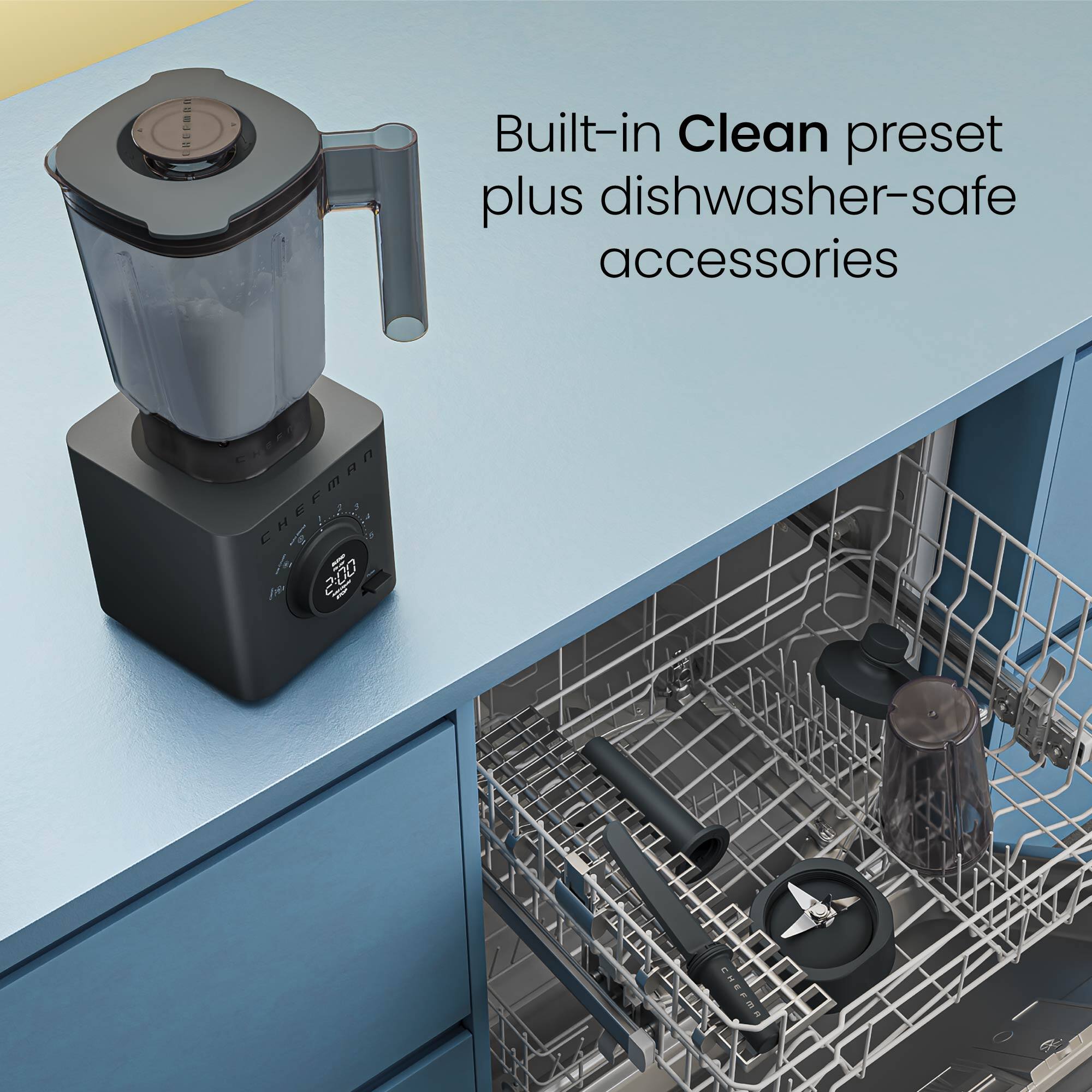 PHI Built-in Clean preset plus dishwasher-safe accessories  
CHCA CREFMAN  
2 p CHEPA