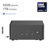 ASUS - Upgraded - NUC 15 Pro Mini Desktop (Intel Ultra 7-255H, 32GB DDR5, 1TB PCIe SSD, Intel Arc 140T, Win 11 Pro) w/USB Hub - Black