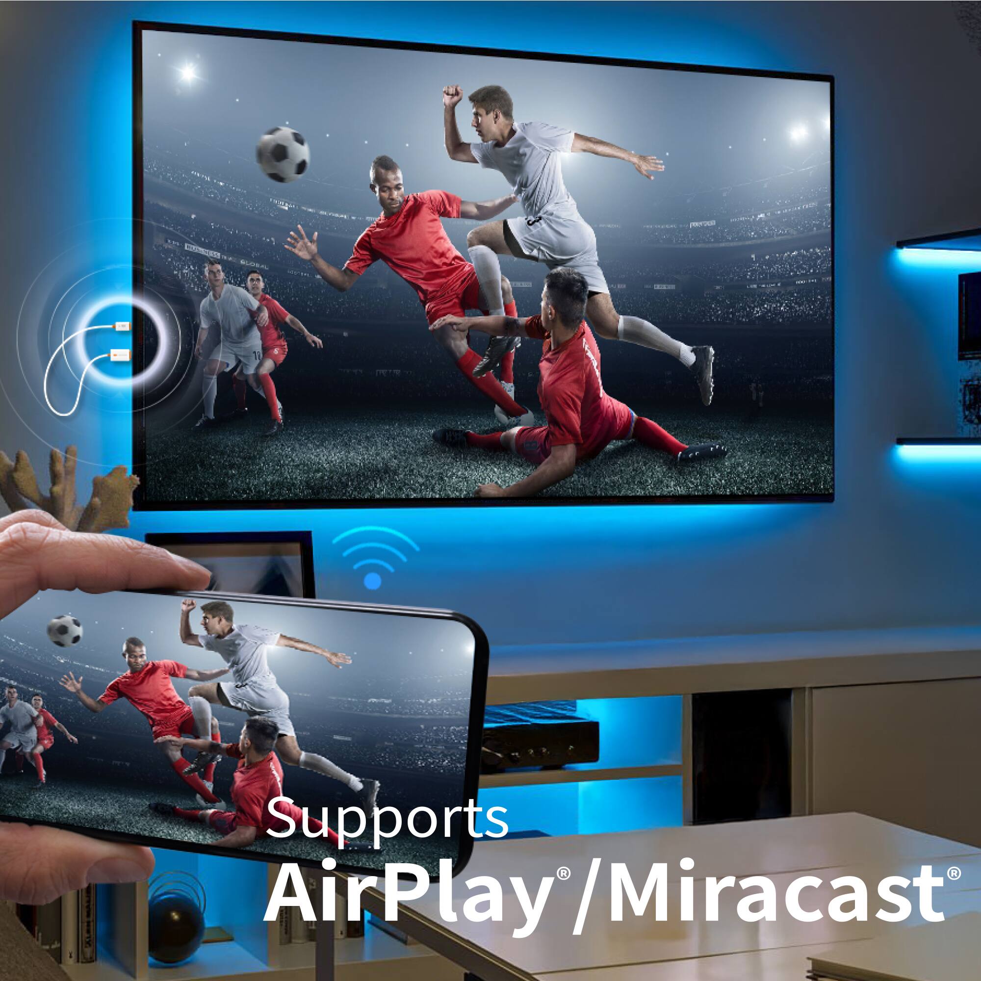 Supports AirPlay / Miracast