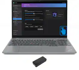 Lenovo - T16 Gen 2 Laptop 16.0 WUXGA (Intel i7-1355U, 32GB DDR5, 2TB PCIe SSD, Intel UHD, Win 11 Pro) - Storm Grey