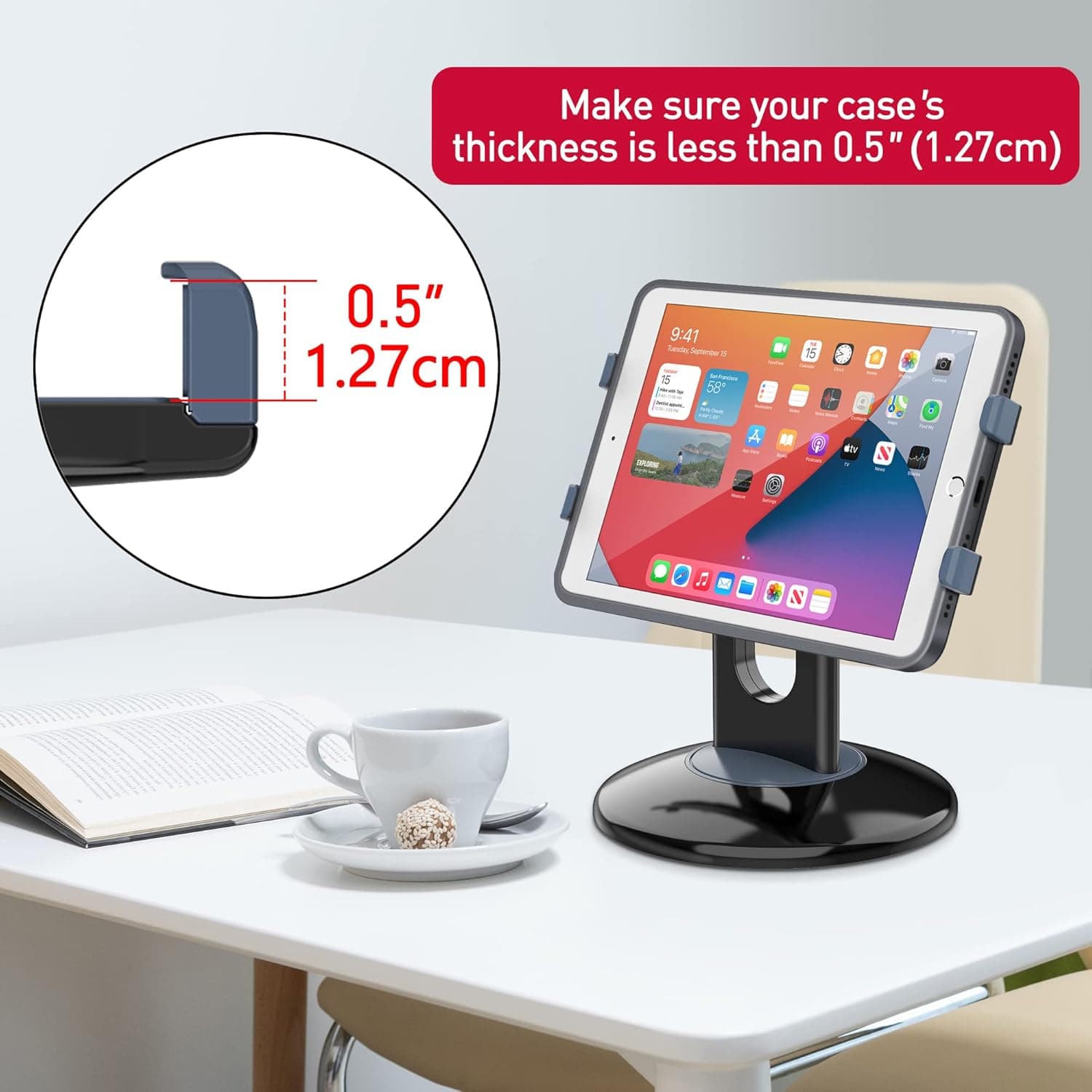 Make sure your case's thickness is less than 0.5" (1.27cm)