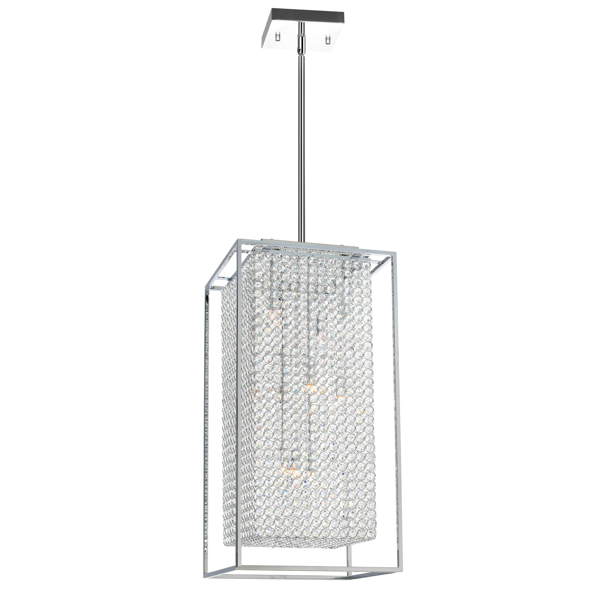 Front. CWI Lighting - Cube 11 Light Chandelier With Chrome Finish - Chrome.