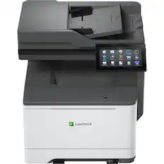 Front. Lexmark - CX635adwe 50M7080 Multifunction Color Laser Printer - 1200 x 1200 dpi - 42 ppm - Color Touch Screen - USB - White/Gray.