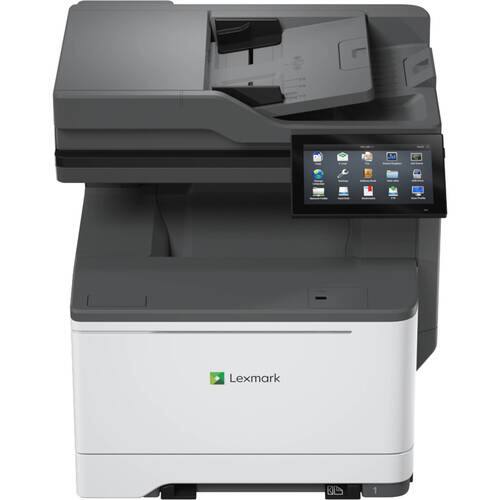 Front. Lexmark - CX635adwe 50M7080 Multifunction Color Laser Printer - 1200 x 1200 dpi - 42 ppm - Color Touch Screen - USB - White/Gray.