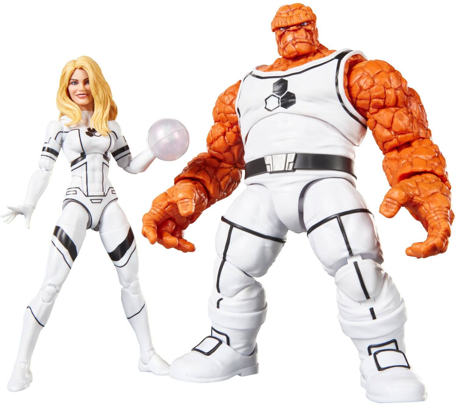 Alt View 1. Hasbro - Fantastic Four - Marvel Legends - Future Foundation The Thing & Invisible Woman Action Figure 2-Pack - COLLECTIBLES - Multicolor.