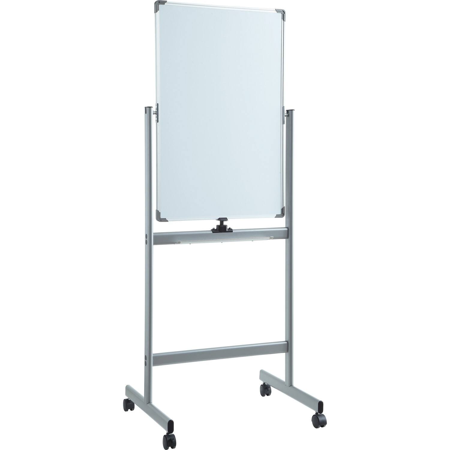 Front. Lorell - Lorell Doublesided Magnetic Whiteboard Easel  24" x 36"  White Surface  Floor Standing  Magnetic  1 Each.