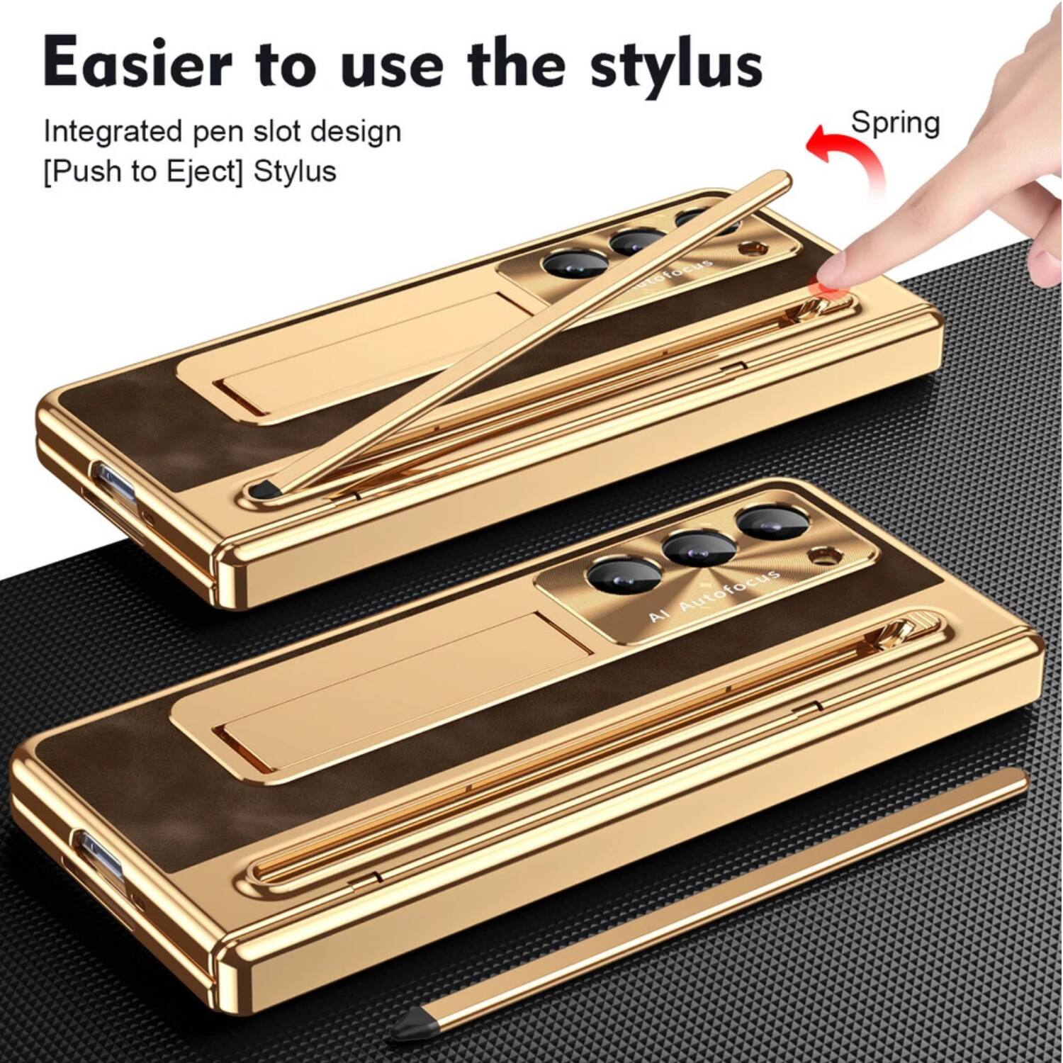 Easier to use the stylus

Integrated pen slot design
[Push to Eject] Stylus

Spring

AI Autofocus
