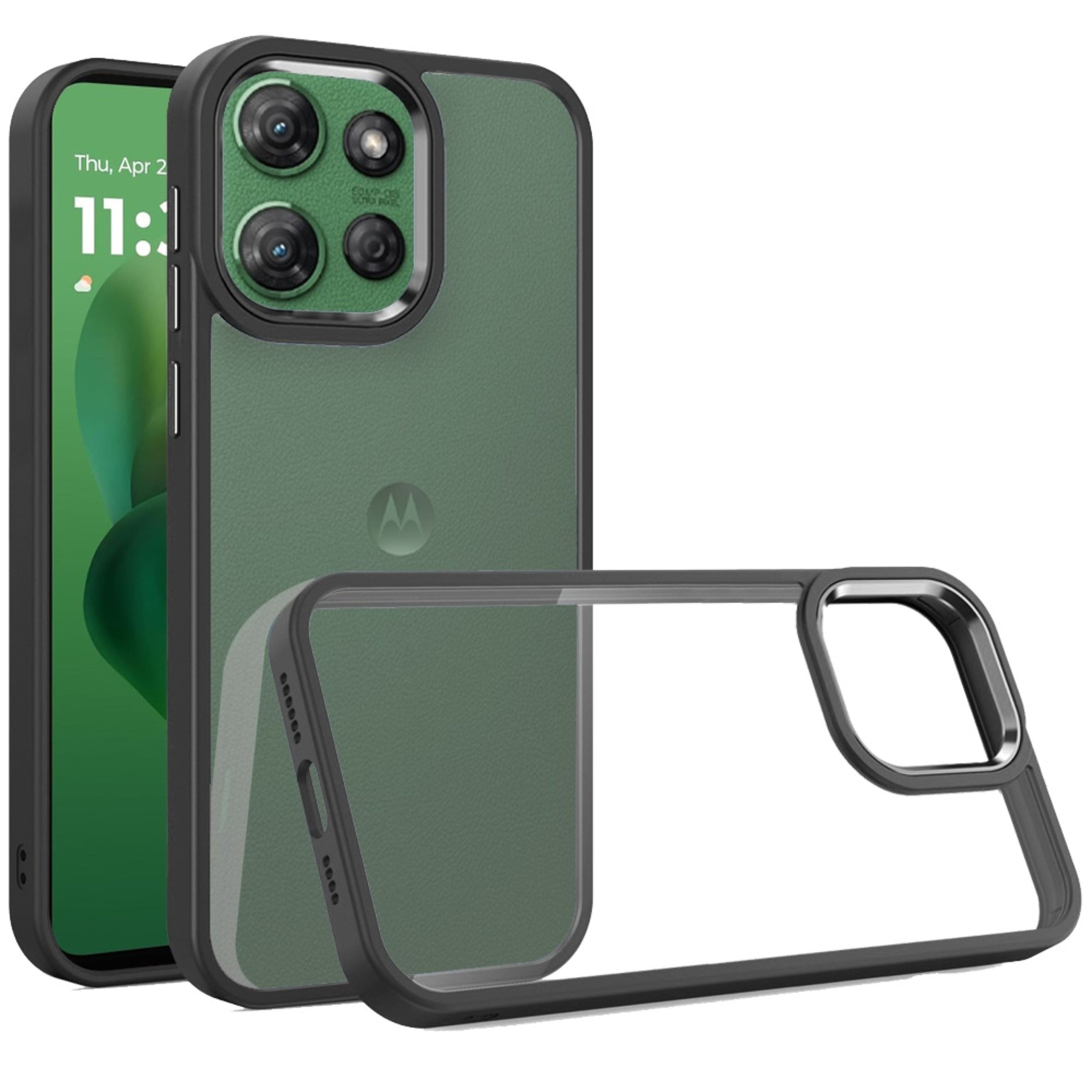 Kitcheniva - Metallic Button Raised Camera Case With Tempered Glass For Moto G Power 2025/2026 - Black price history on PriceWatchPro