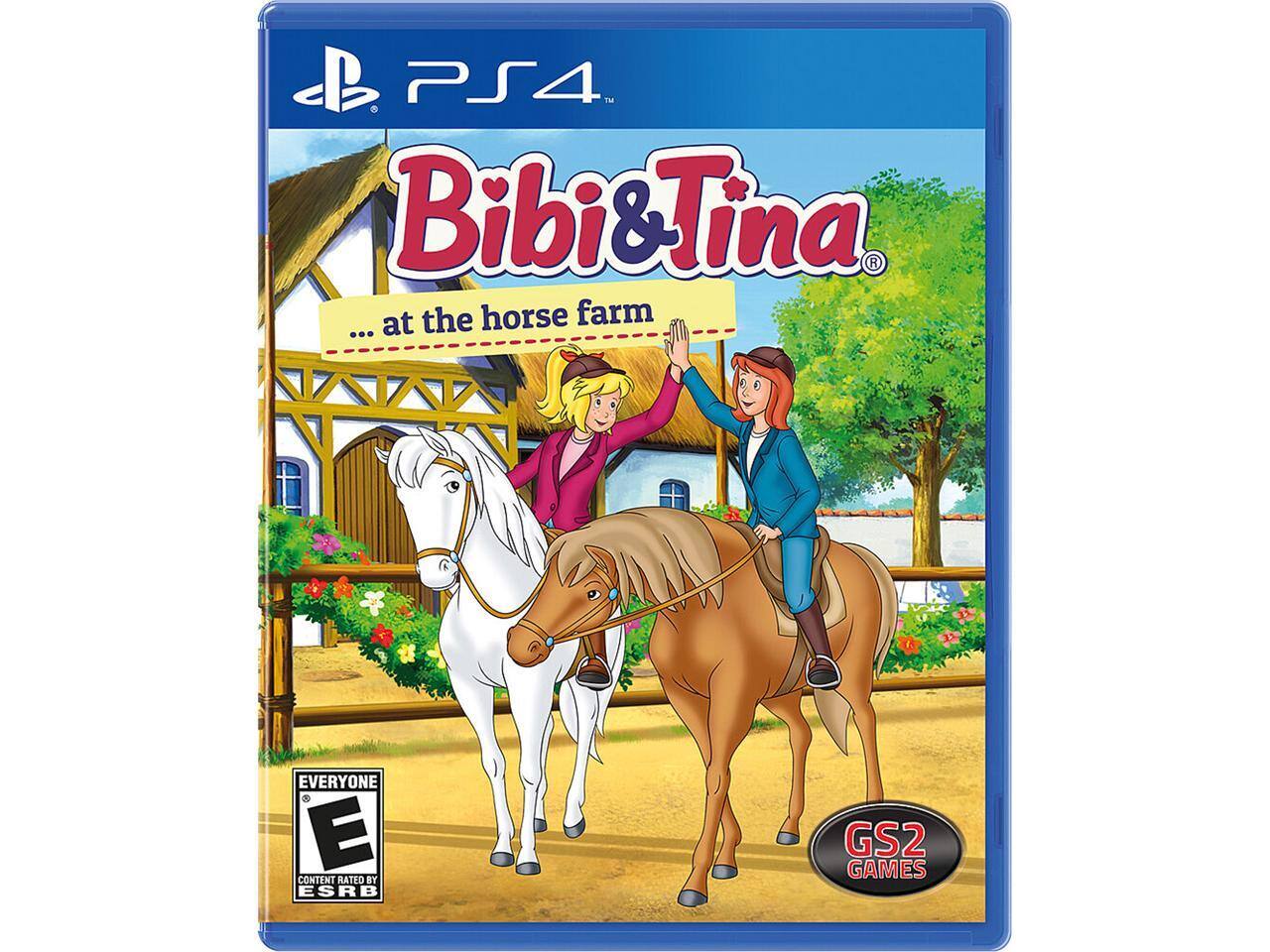 PS4™  
Bibi & Tina  
...at the horse farm  

EVERYONE  
E  
CONTENT RATED BY ESRB  

GS2 GAMES - E (Everyone)