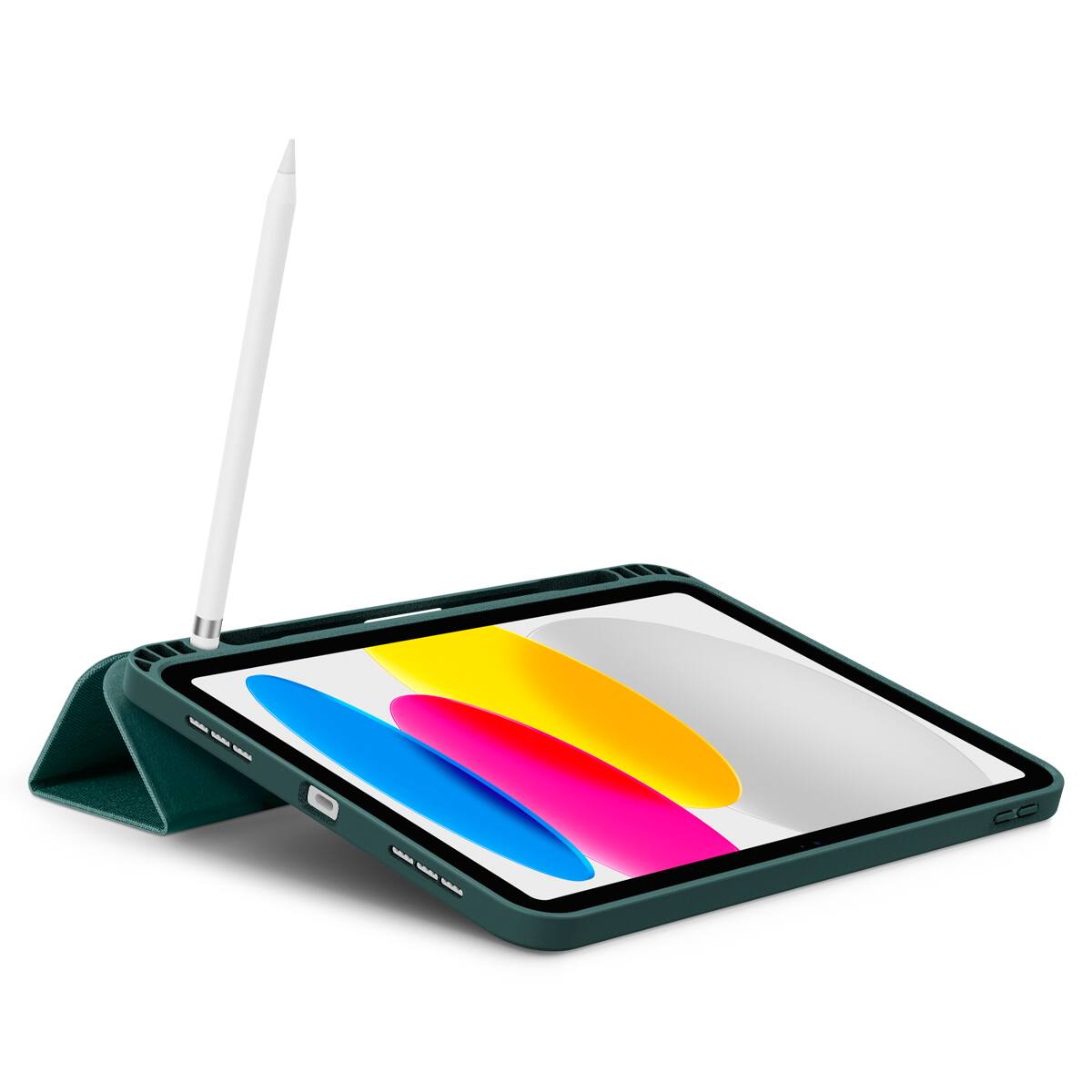 Back. Spigen - Spigen Urban Fit iPad 11-inch Case - Midnight Green - Midnight Green.