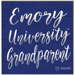 Jardine - Emory Eagles 10'' x 10'' Grandparent Plaque - Navy