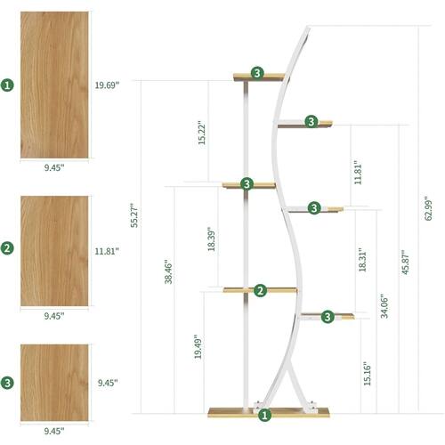 1. 9.45"
2. 11.81"
3. 19.69"
4. 55.27"
5. 38.46"
6. 15.22"
7. 18.39"
8. 19.49"
9. 15.22"
10. 11.81"
11. 18.31"
12. 15.16"
13. 34.06"
14. 45.87"
15. 62.99"
16. 9.45"
17. 15.16"