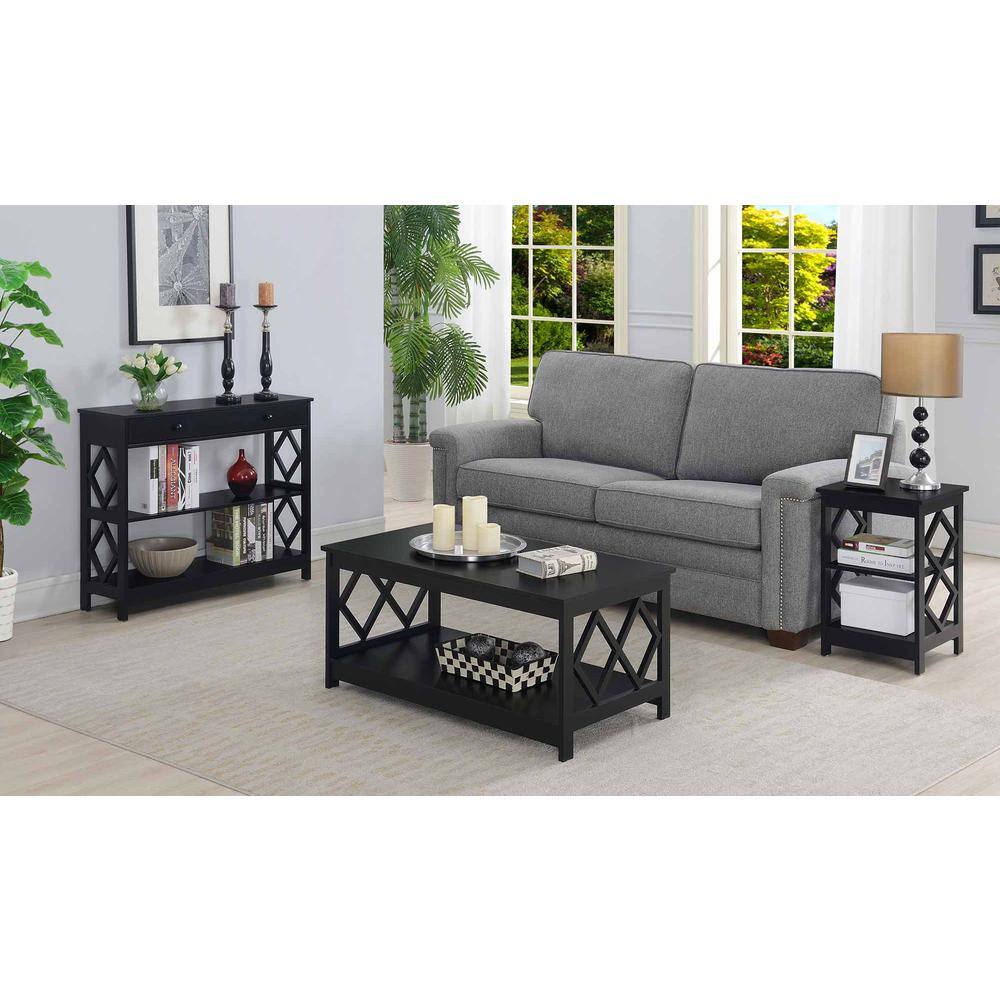 Alt View 2. Convenience Concepts - Diamond Coffee Table - Black.