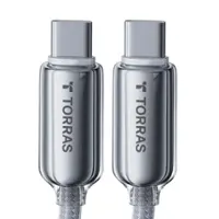 TORRAS - Iceflow 6' USB-C to USB-C Charging Cable - White - Front_Zoom