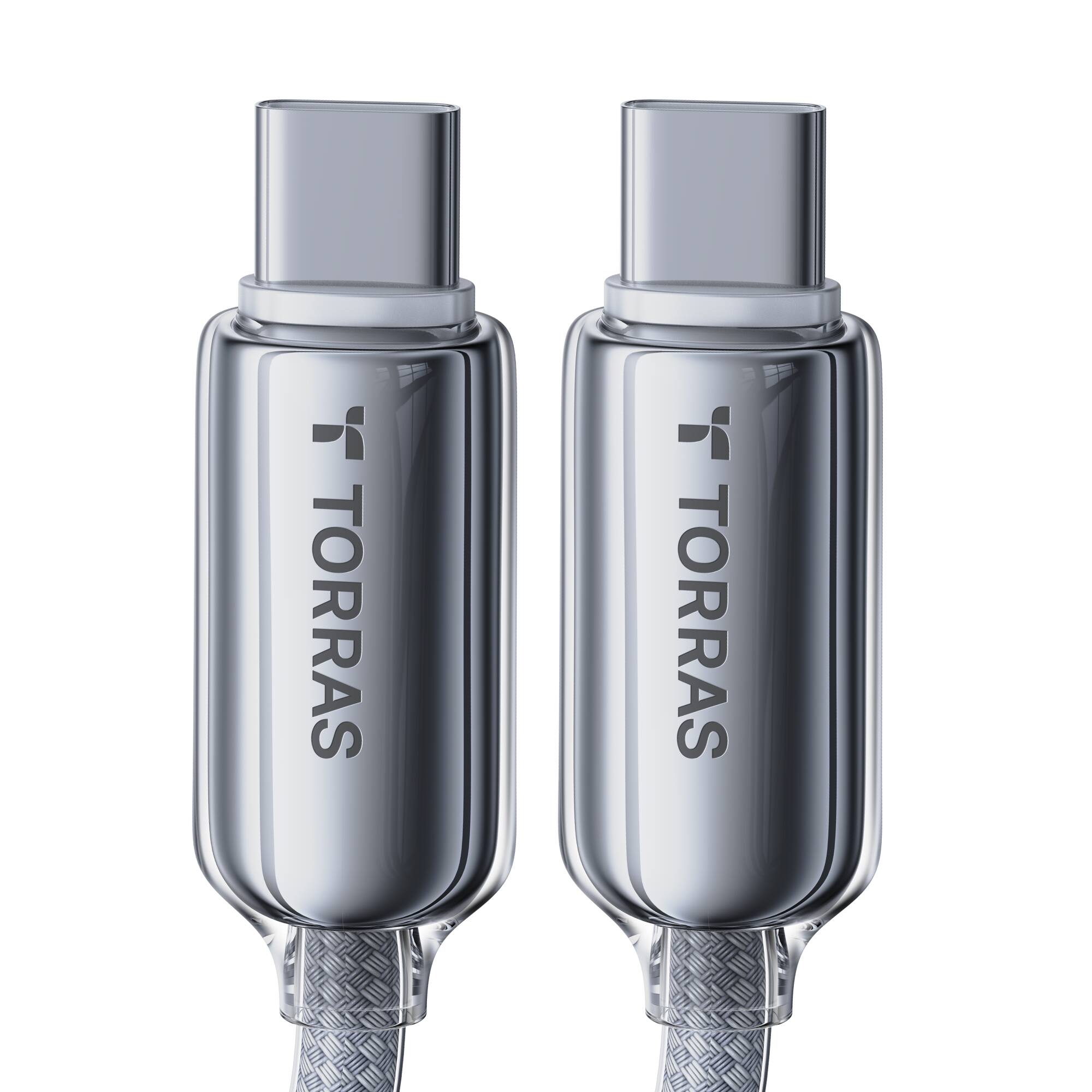 TORRAS - Iceflow 6' USB-C to USB-C Charging Cable - White