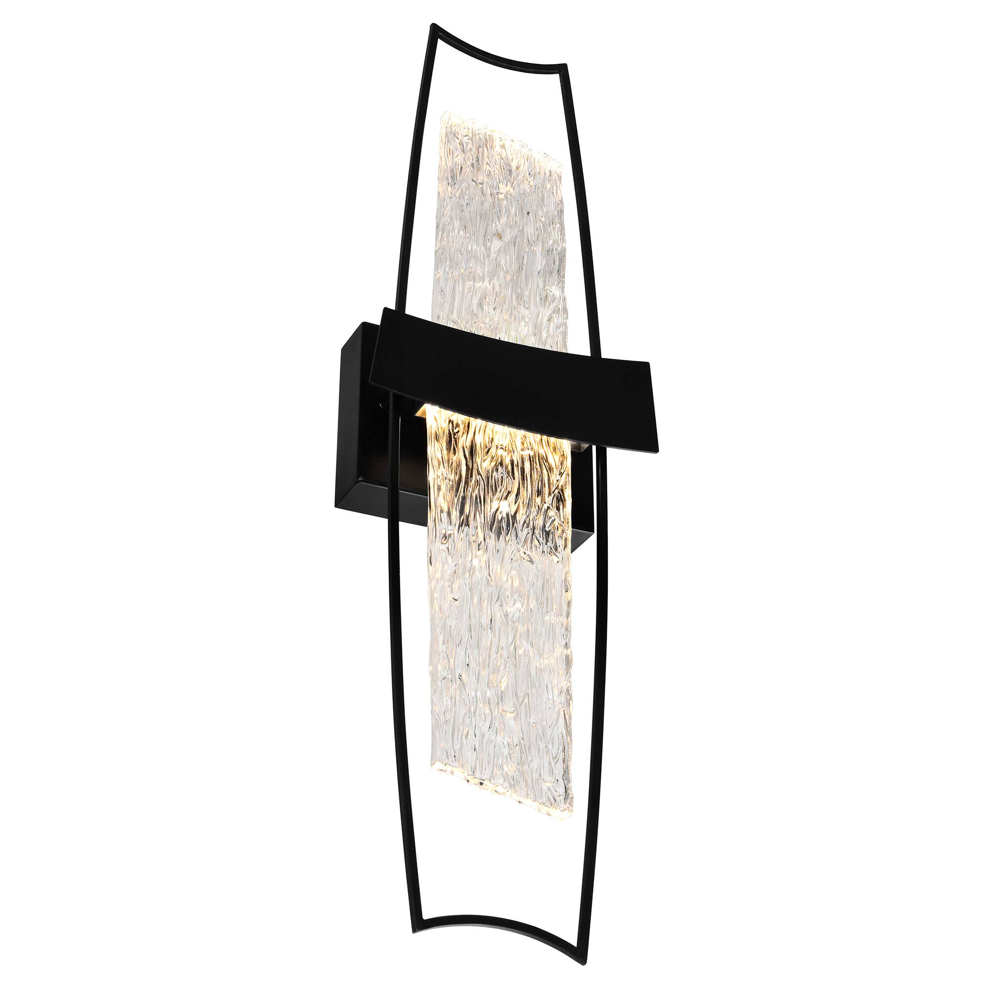 Back. CWI Lighting - Guadiana Integrated LED Black Wall Light - Black.