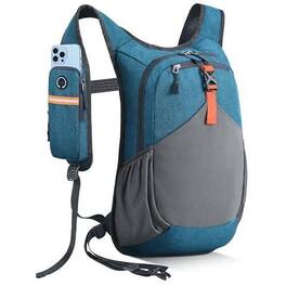 Stamp n Camp - 10l Hiking Backpack For Women Men Mini Packable Lightweight Small Daypack Camping Travel Outdoor Beige - Turquoise-10L
