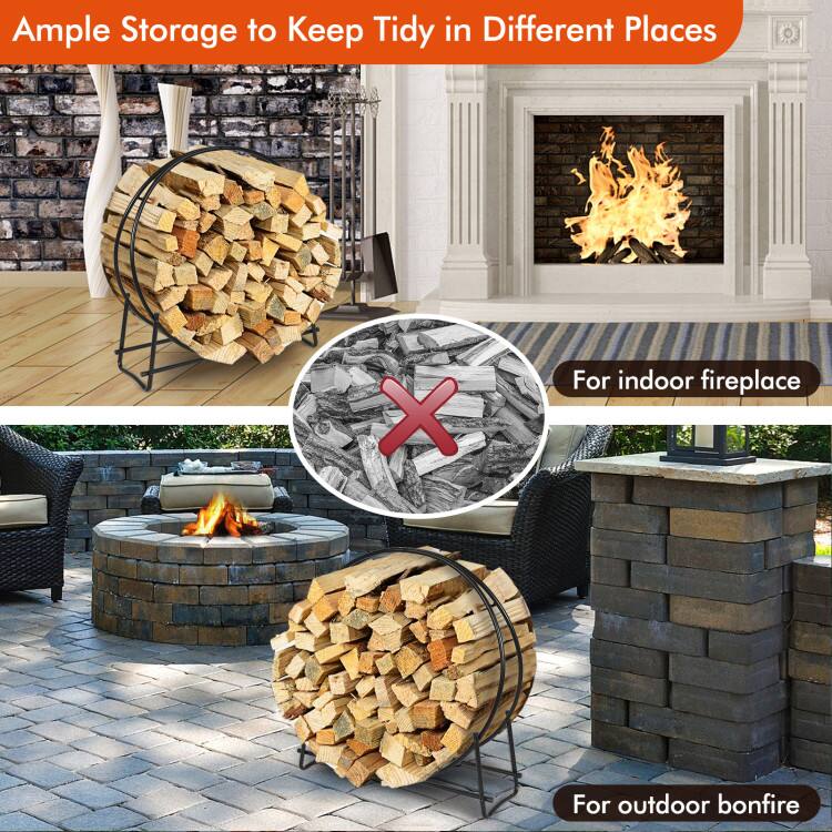 Ample Storage to Keep Tidy in Different Places

For indoor fireplace

For outdoor bonfire