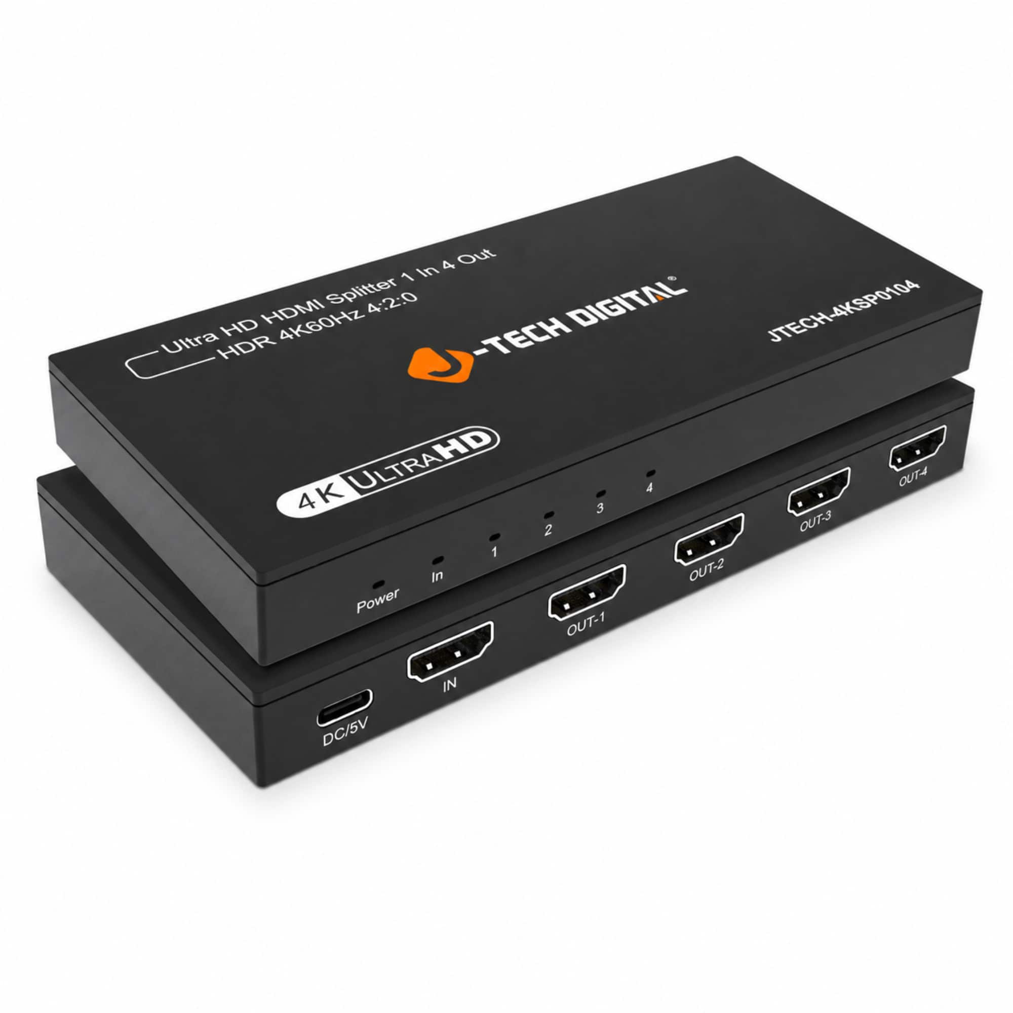 J-Tech Digital - 4K 60Hz (4:2:0) 1x4 HDMI Splitter for Multiple Displays - Black price history on PriceWatchPro