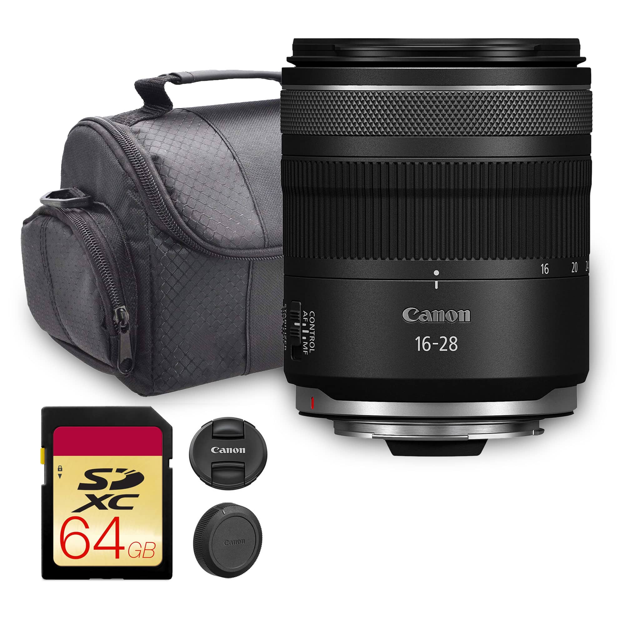 Canon - RF 16-28mm f/2.8 IS STM Lens (6906C002) 64GB Card Landscape Photo Bundle - Black