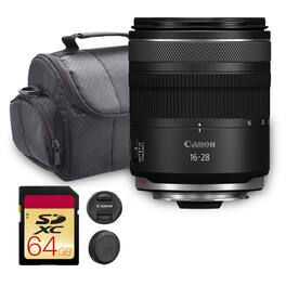 Canon - RF 16-28mm f/2.8 IS STM Lens (6906C002) 64GB Card Landscape Photo Bundle - Black