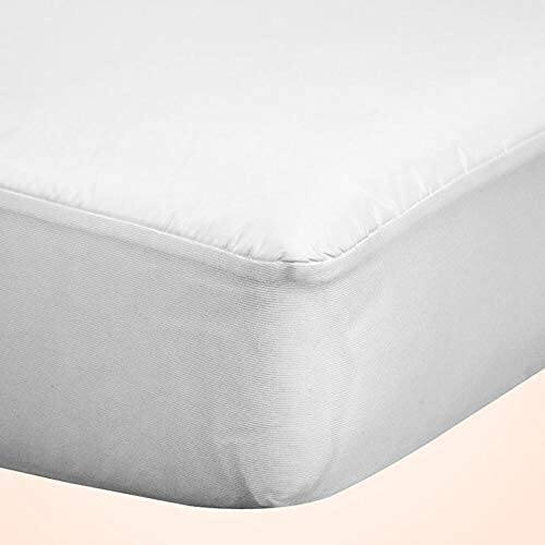 Back. Comfort Essence - Allergy Protect Mattress Protector Pad Fitted Bed Cover Protective Sheet For Bedding Waterproof Machine - Crib.