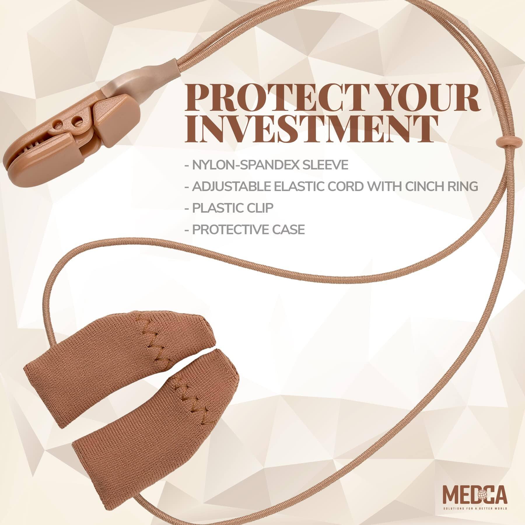 PROTECT YOUR INVESTMENT

- NYLON-SPANDEX SLEEVE
- ADJUSTABLE ELASTIC CORD WITH CINCH RING
- PLASTIC CLIP
- PROTECTIVE CASE

MEDCA  
SOLUTIONS FOR A BETTER WORLD