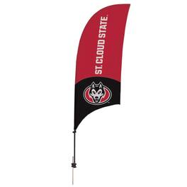 Victory Corps - St. Cloud State Huskies 7.5' Two-Tone Razor Feather Stake Flag - Multicolor