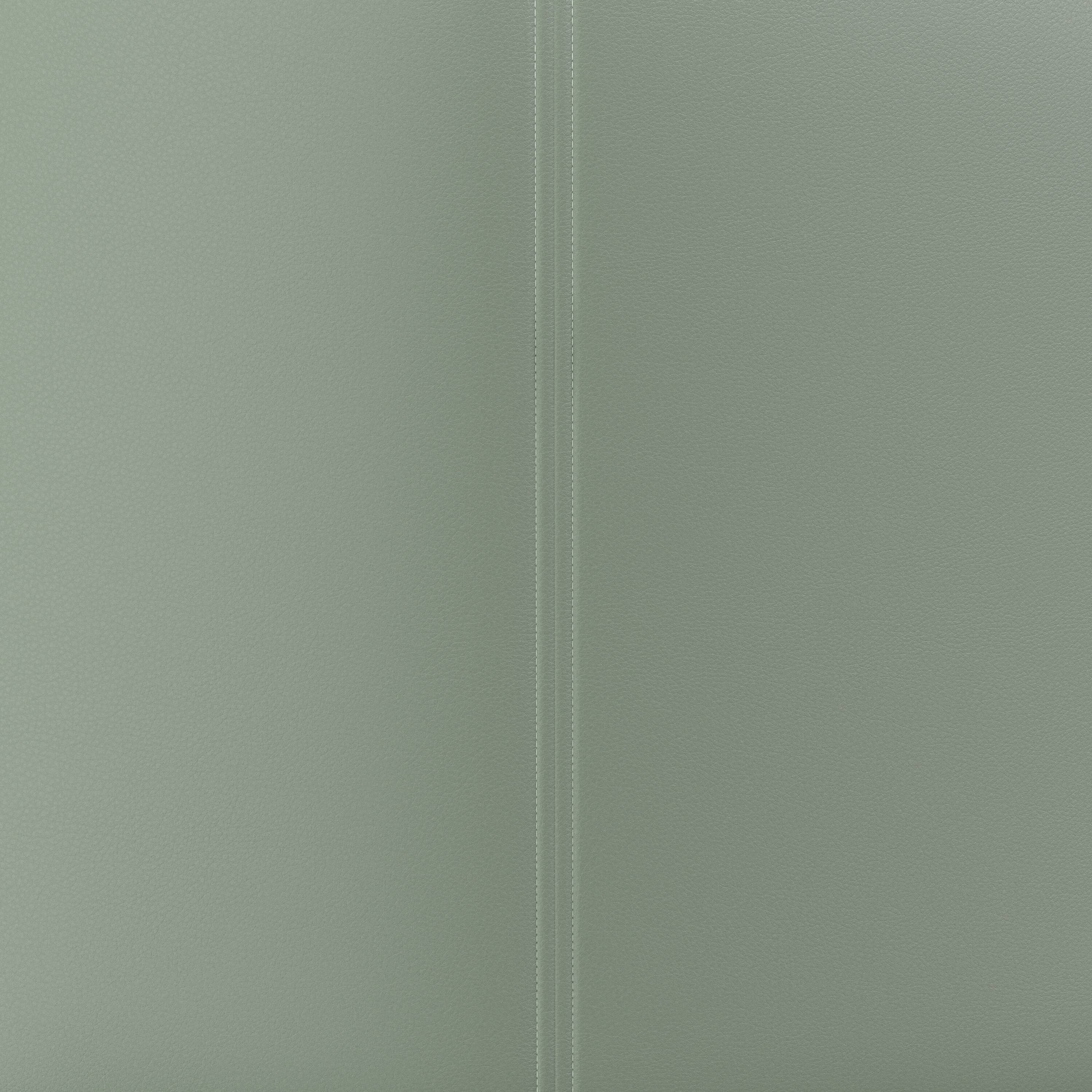 Alt View 11. Martha Stewart - Sora Upholstered Stationary Swivel Home Office Chair - Sage Faux Leather/Polished Brass Frame.