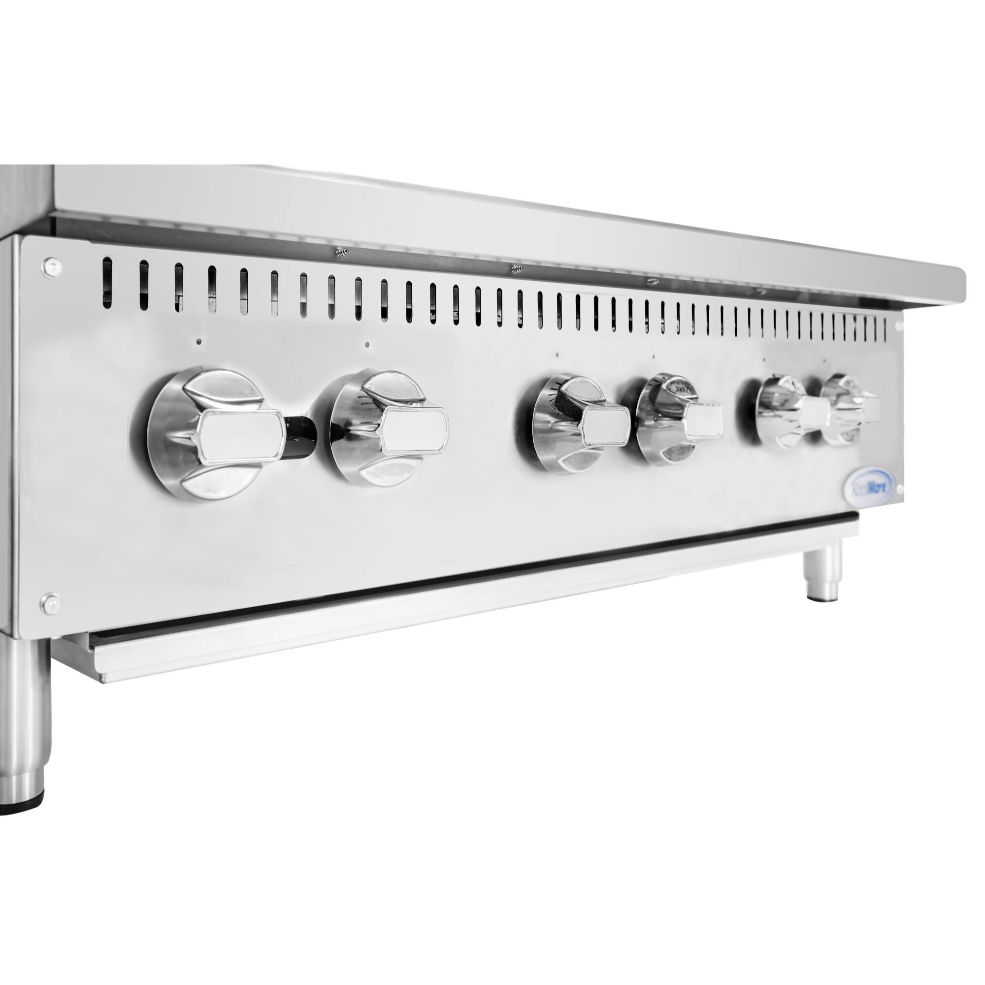 Alt View 5. Koolmore - 36 in. Commercial Six-Burner Step Up Gas Range, 156000 BTU in Stainless-Steel (KM-CRSU-36) - Silver.