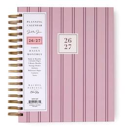 Blue Sky - 2026-2027 Daily & Monthly Academic Planner, 7"x9", Laine Pink