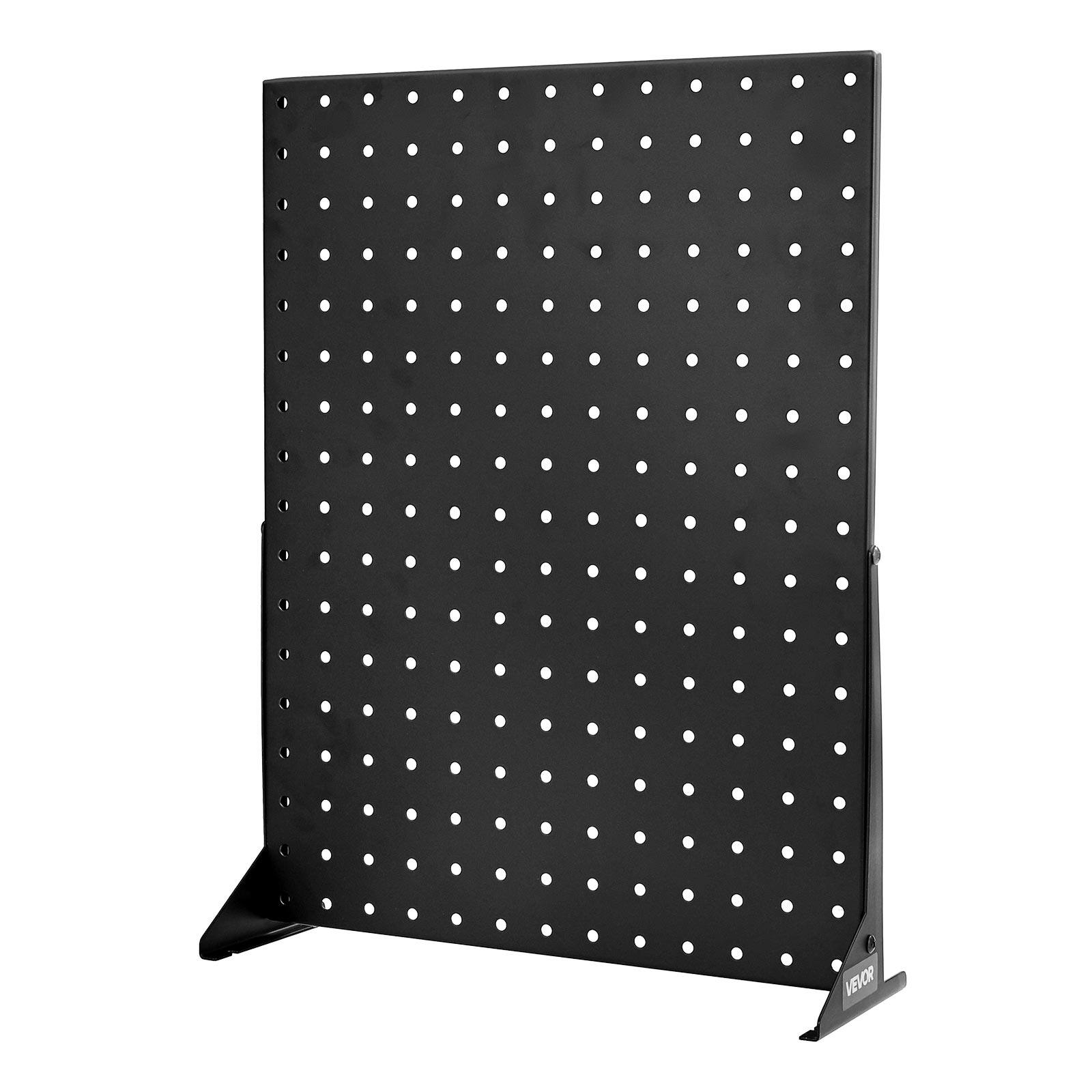 Alt View 5. VEVOR - Pegboard Display Stand, 17 x 13 in Tabletop Pegboard Display Stand, Accessories Rack Organizer - Black.